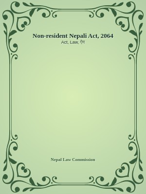 Non-resident Nepali Act, 2064